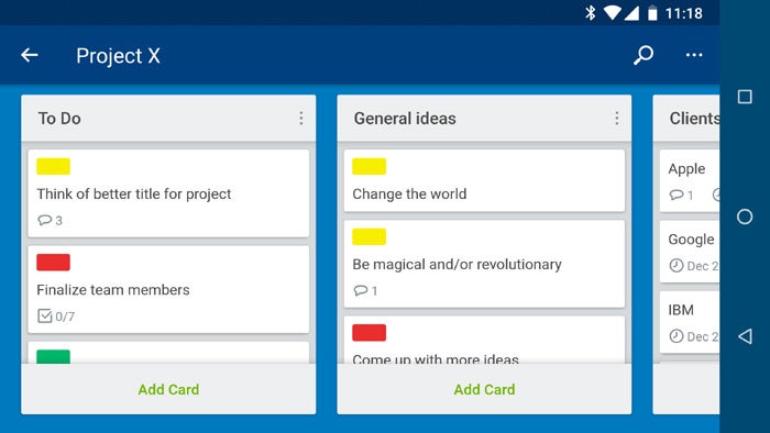 Android apps for organization - Trello