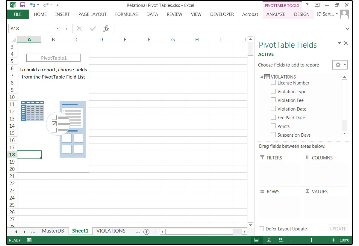 Create Excel Reports From Multiple Spreadsheets With Multi File Pivot Tables Pcworld 1480