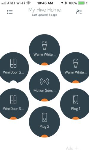 Hive smart home app