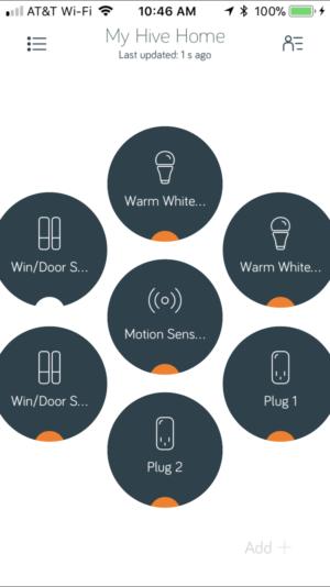 Hive smart home app