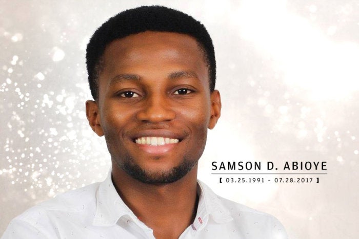 Computerworld - In Memoriam 2017 - Samson Abioye [ March 25, 1991 – July 28, 2017 ]