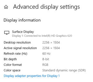 Windows 10 17063 display resolution