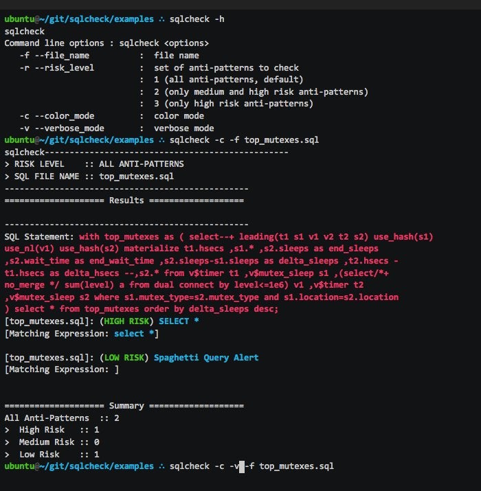 sqlcheck