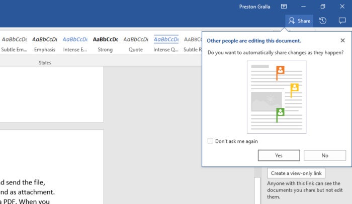 how do you link table of contents in word 2016