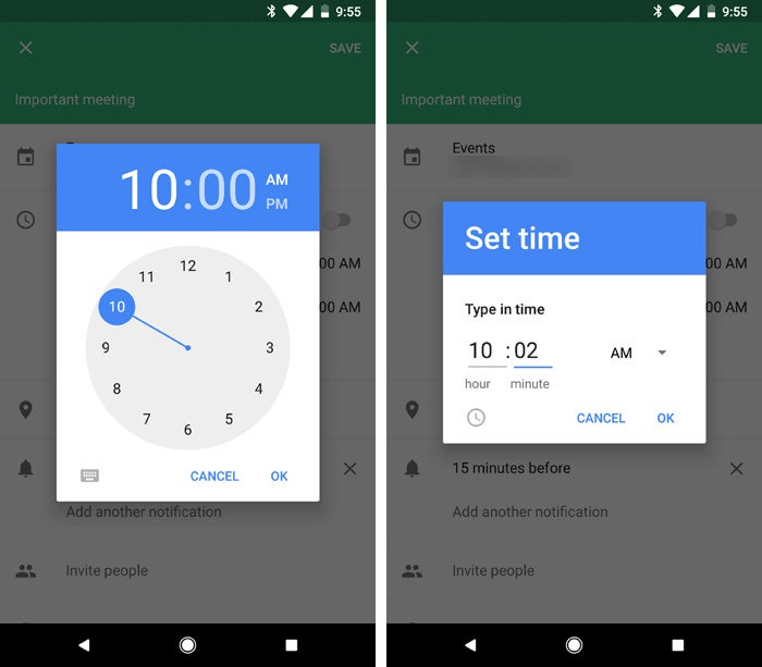 Android Oreo tips - time selector