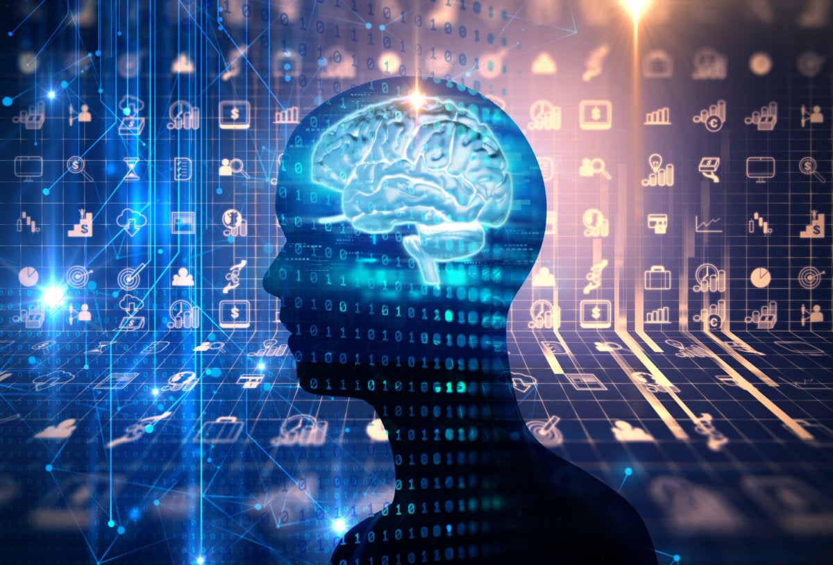 artificial intelligence ai brain virtual