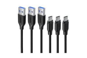 A set of three Aukey Type-A to Type-C USB cables is just $7 today