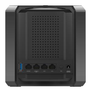 d link ac2600 wi fi router powered by mcafee back