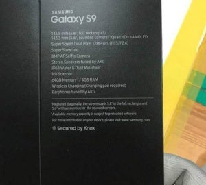 galaxy s9 box leak