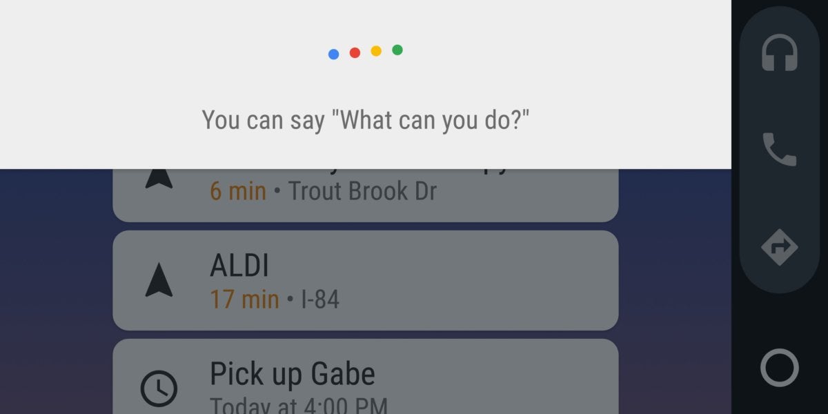 google assistant android auto