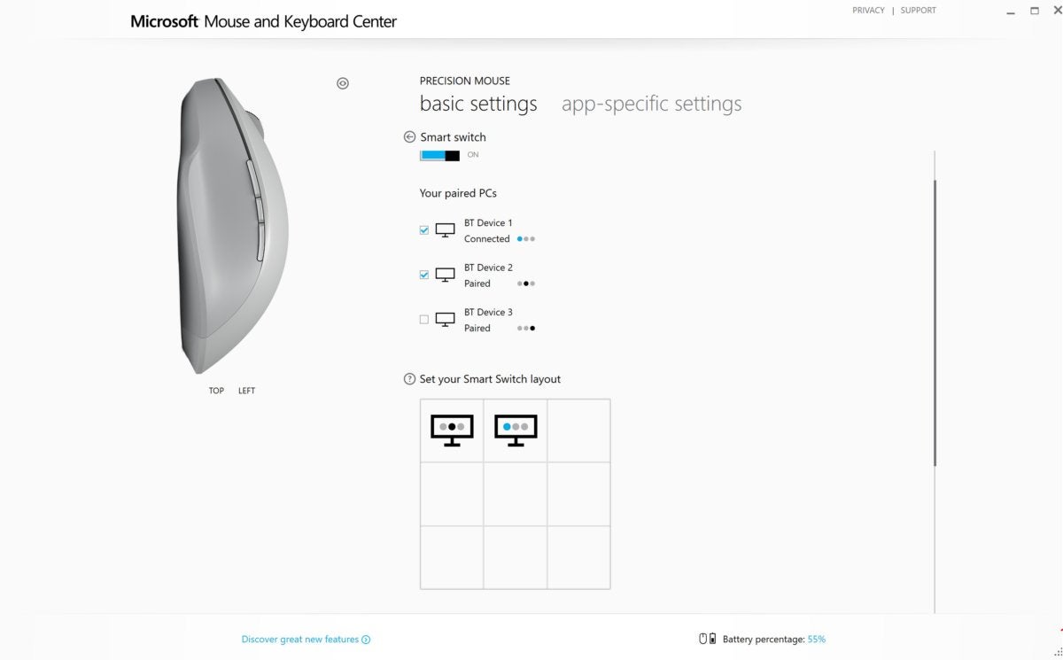 microsoft mouse and keyboard center smart switch