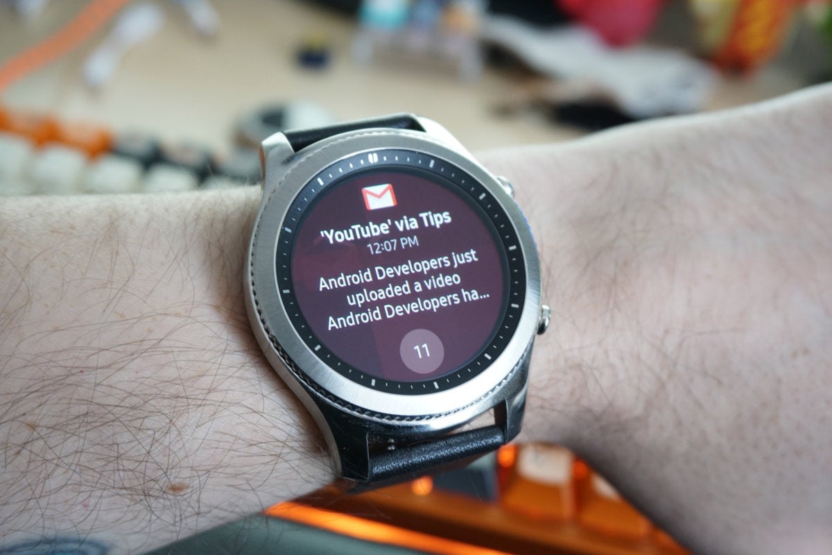 Samsung gear notification