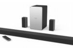Vizio's sound bar system has three channels on the sound bar and discrete left and right surrounds p