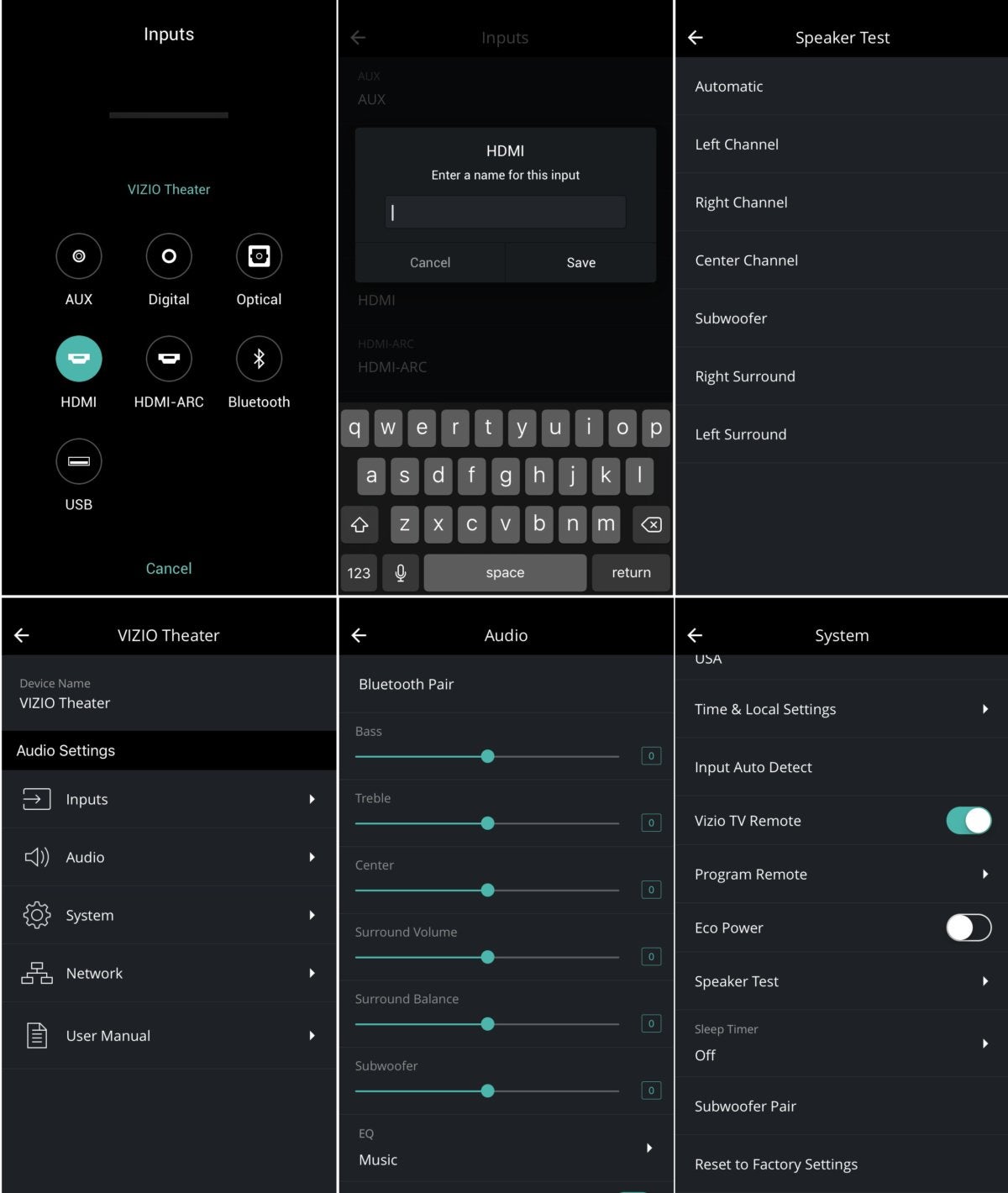Vizio's SmartCast mobile app gives you extensive control and customization of the soundbar's audio f