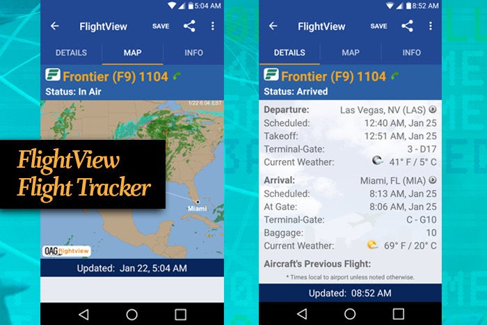 FlightView Flight Tracker mobile app for business travel