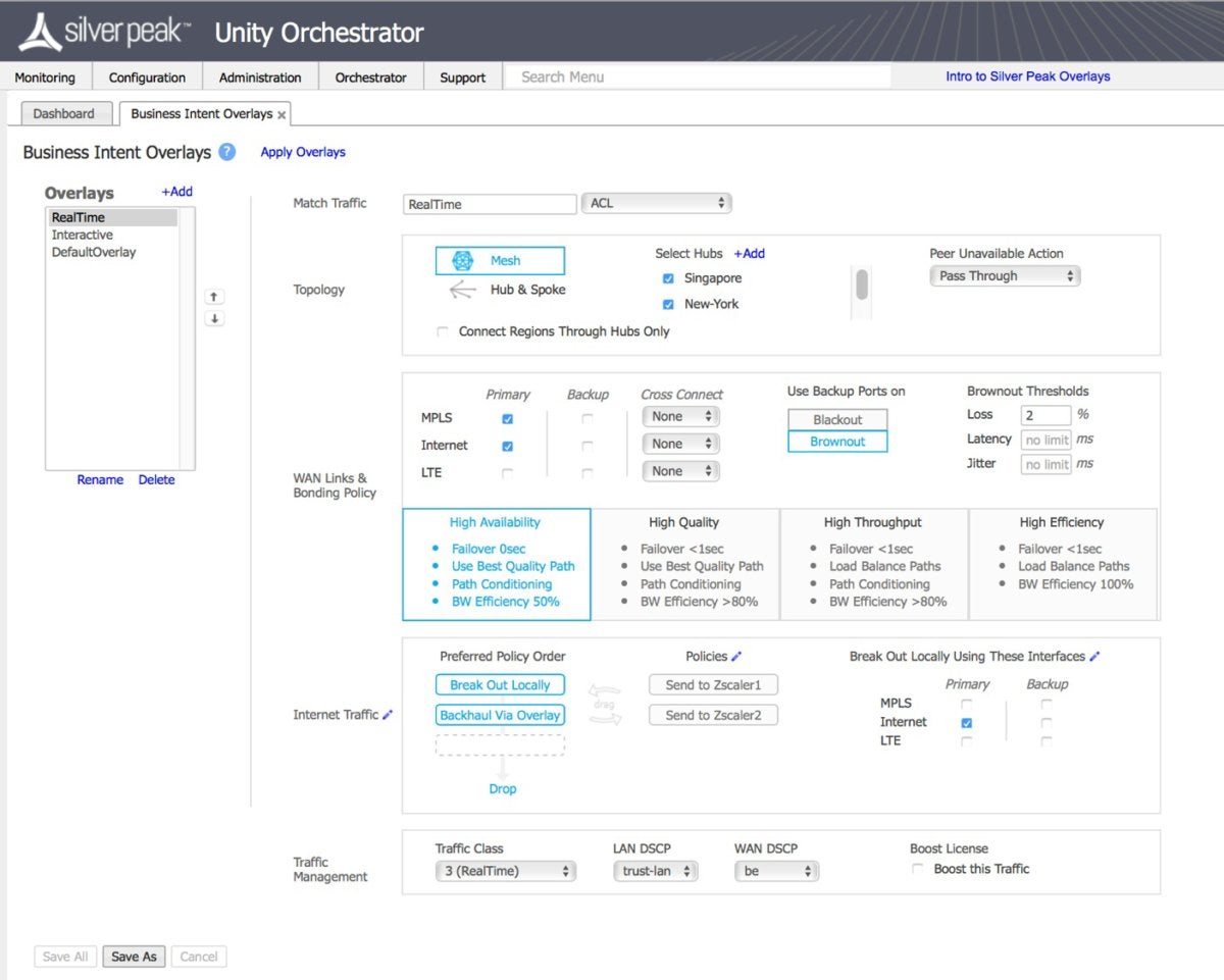 Silver Peak Orchestrator