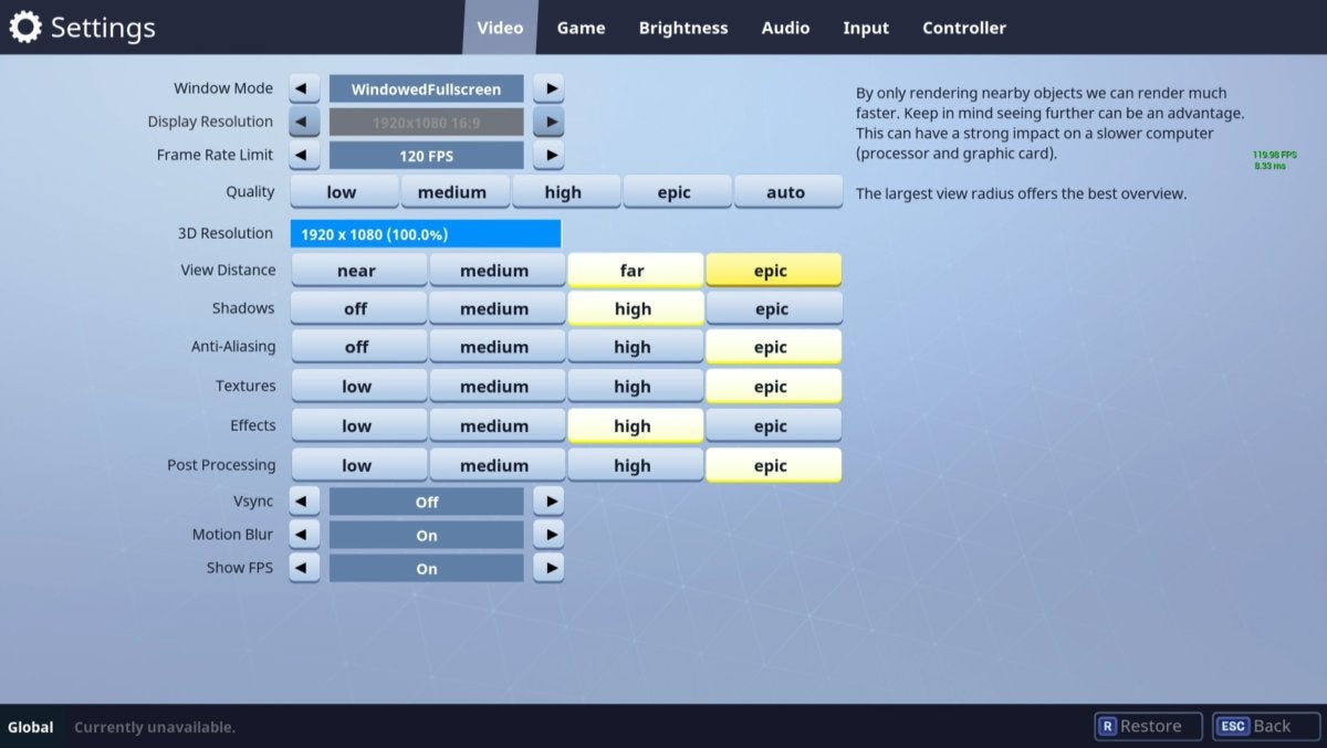 blade shadow fortnite specs with explanation