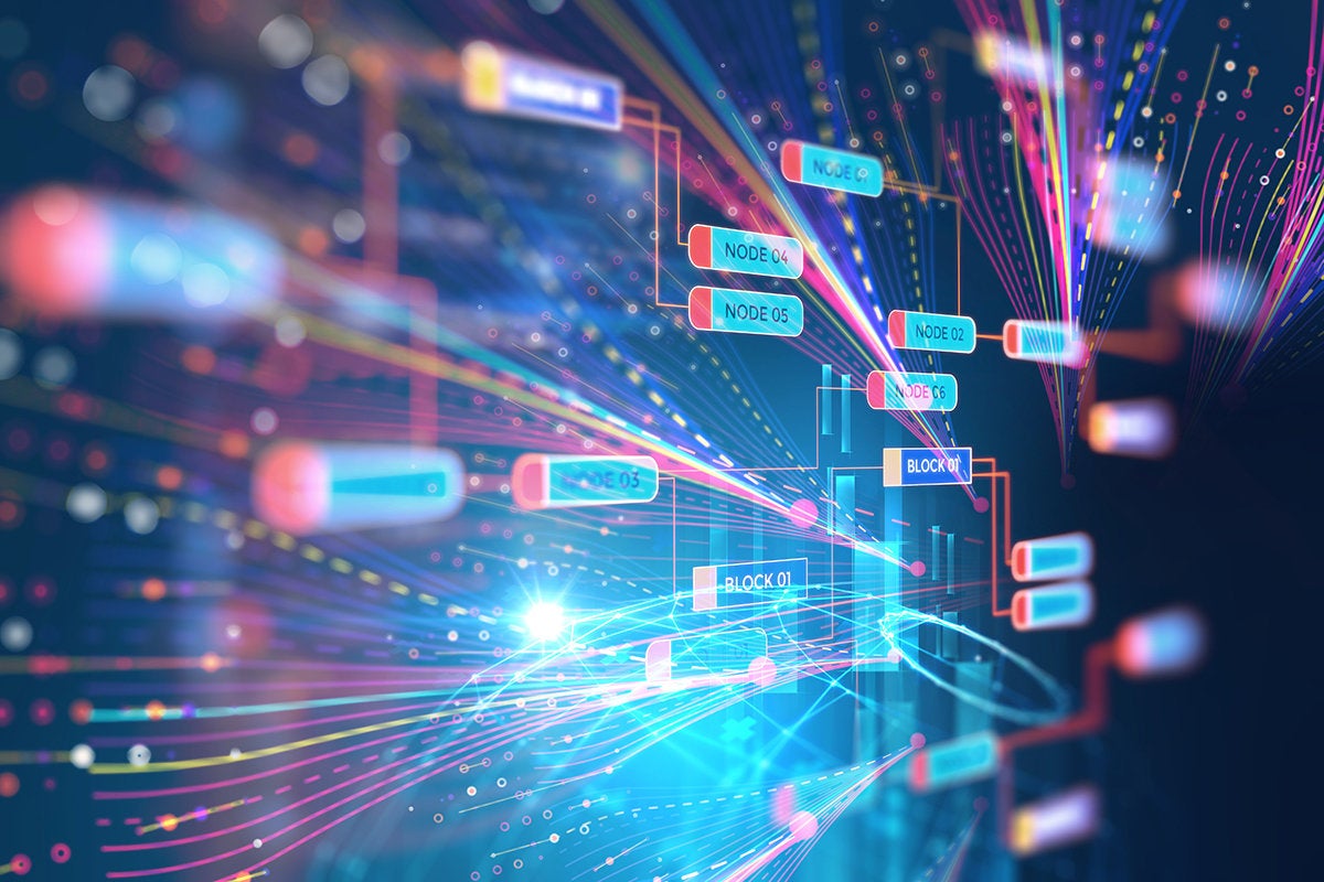 abstract blockchain representation of blocks and nodes