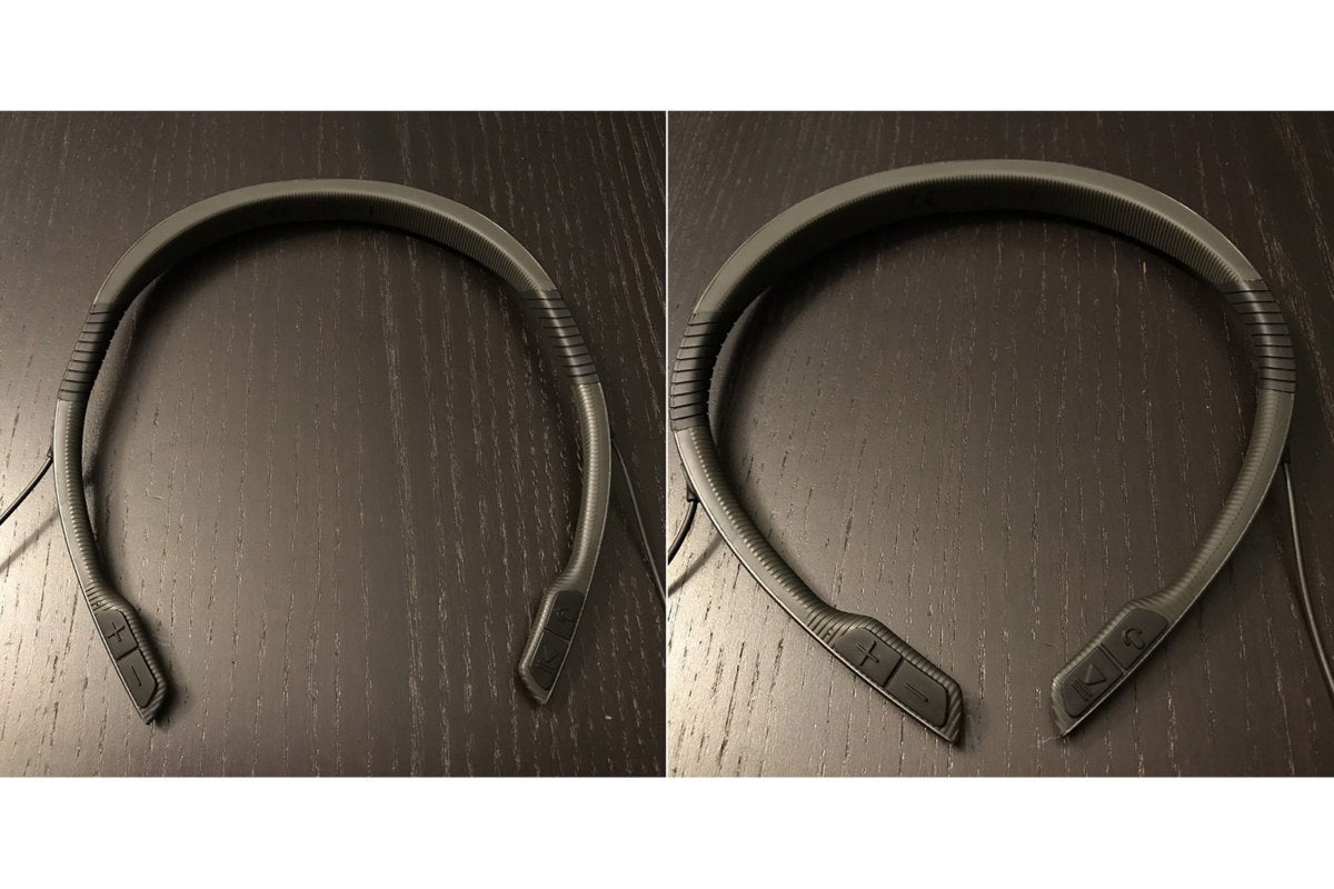 You can tighten or loosen the neckband thanks to the flex zones.