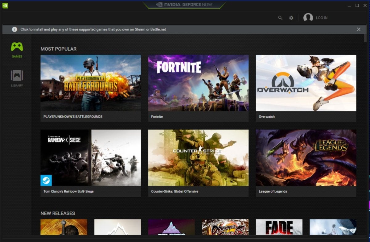 geforce pc gaming nvidia homescreen games cloud system feels playing end service pcs features