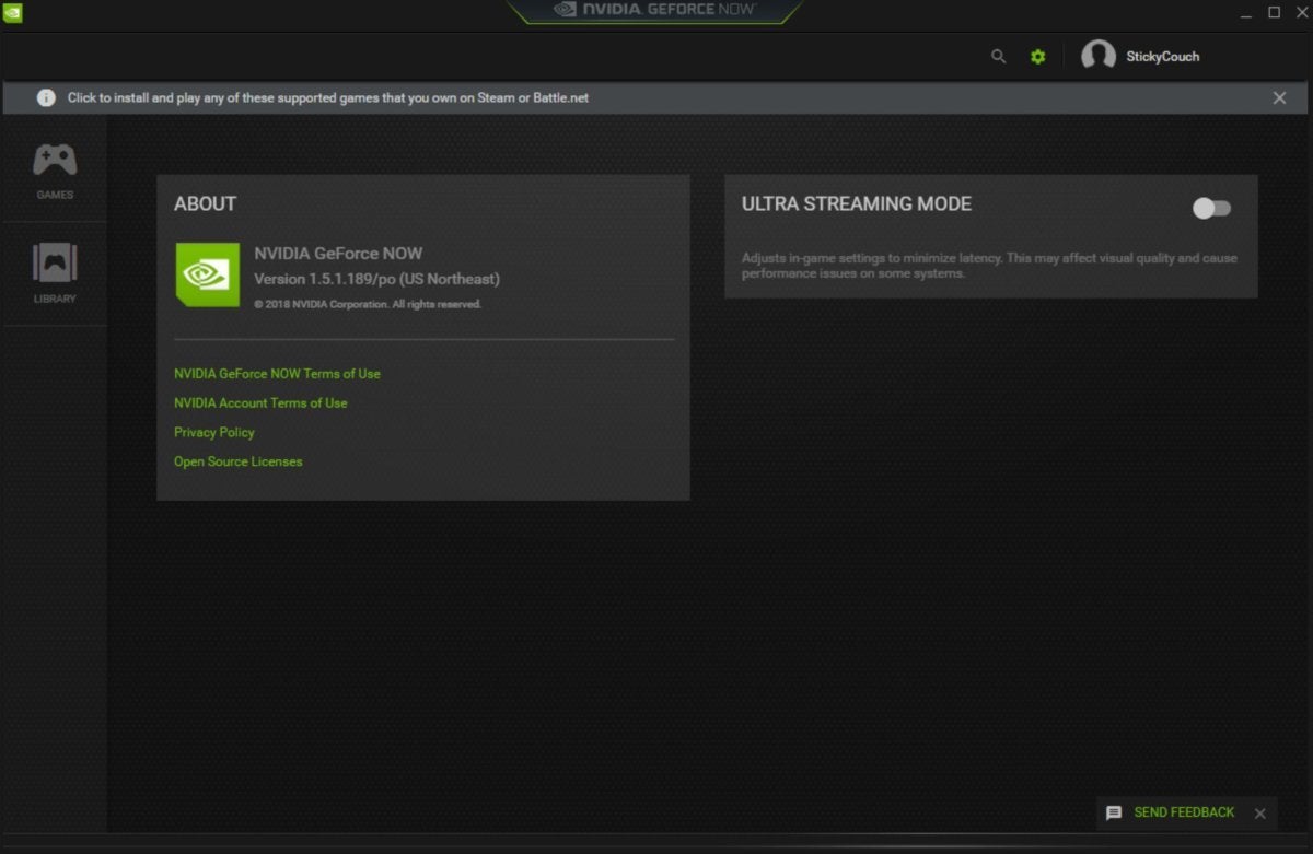 geforce now ultra game streaming