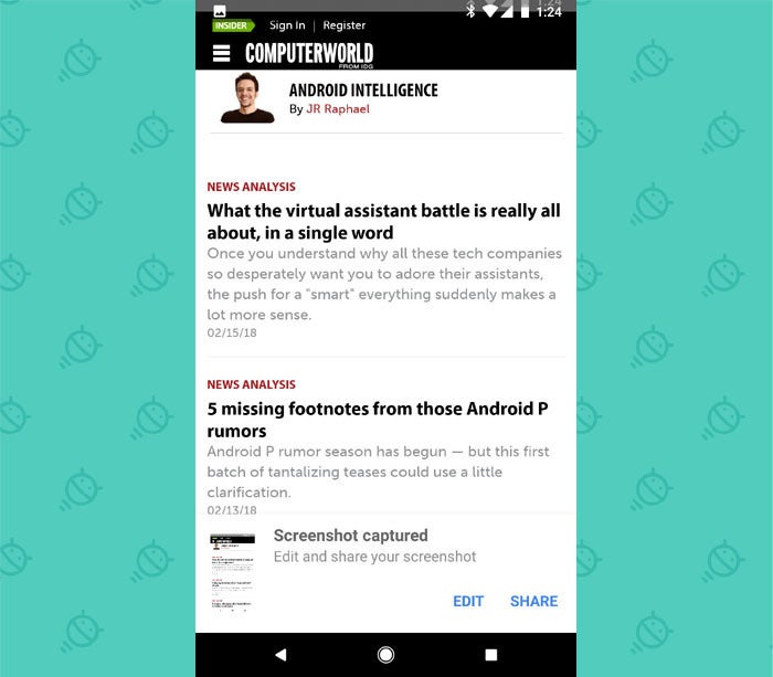 Google App Screenshots Prompt