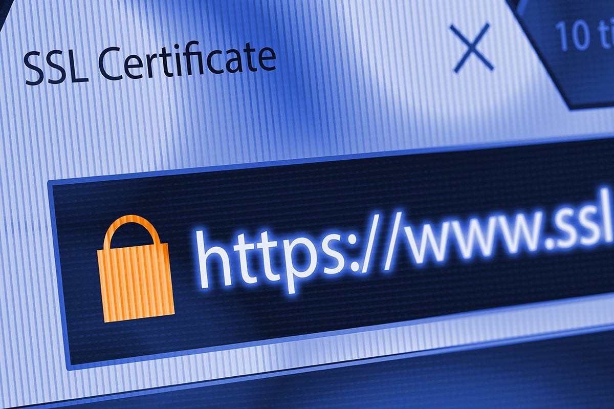secure encrypted internet web browser address bar