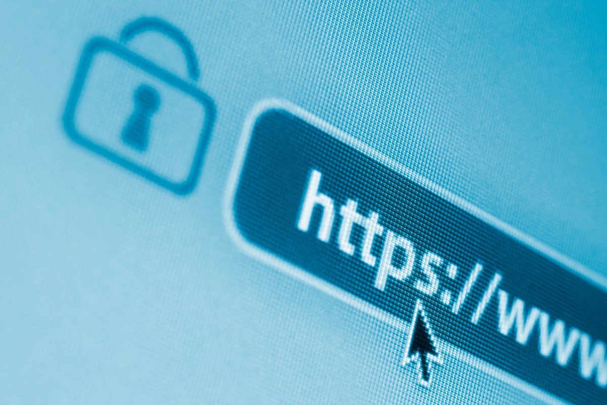 secure encrypted internet web browser address bar