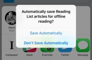 mac911 ios offline reading list setting