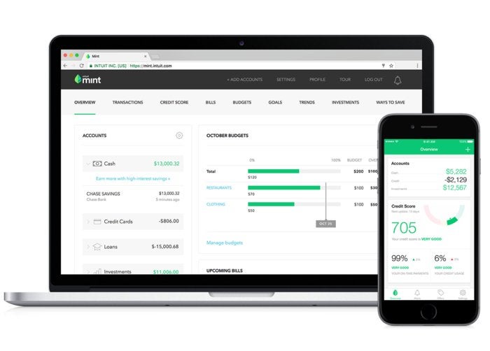 intuit mint personal finance