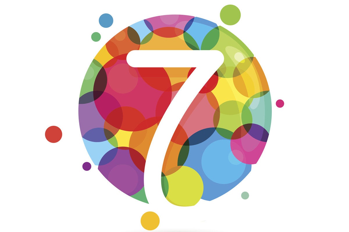 number 7 in colorful circles top seven
