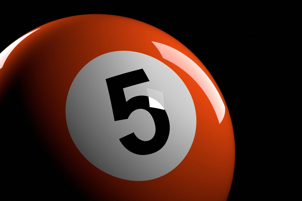 orange number 5 pool ball top five 5 tips