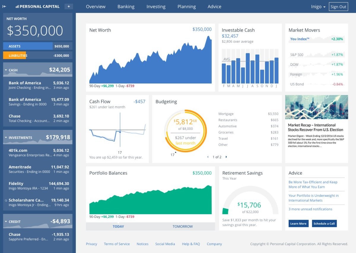 personal capital software print checks