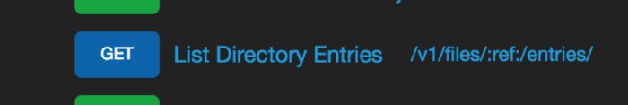 qumulo api directory entries