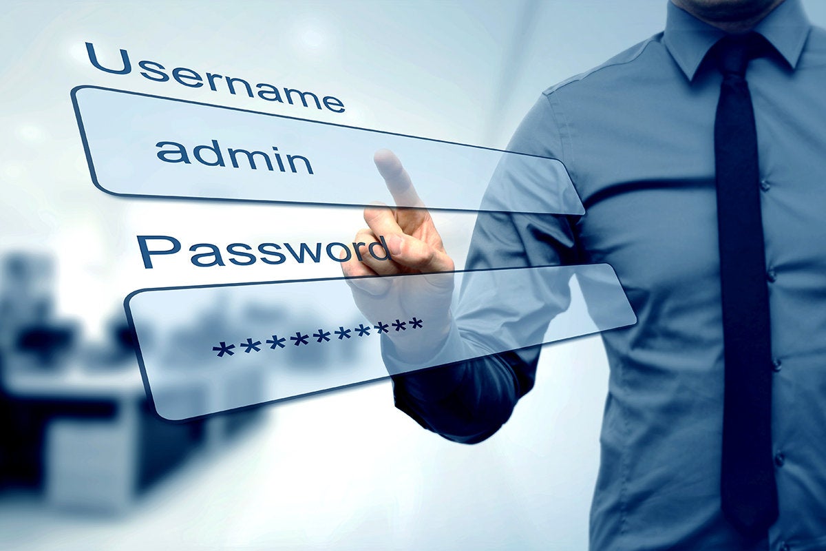 login password - user permissions - administrative control