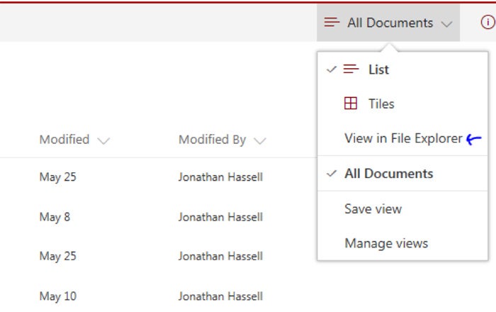 SharePoint Online tips - view file explorer