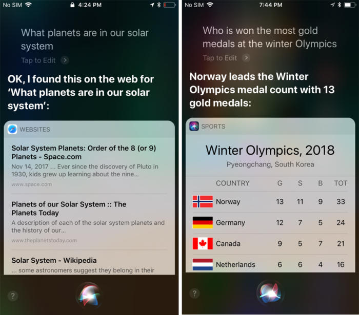 siri more questions