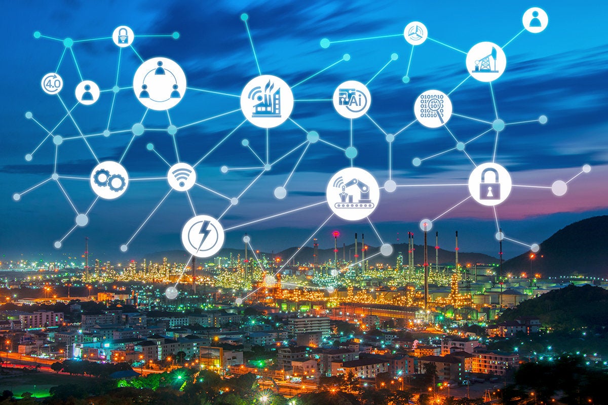 smart city - IoT internet of things - wireless network