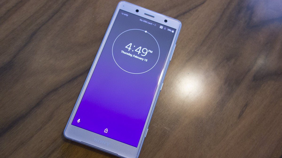 sony xz2 compact front