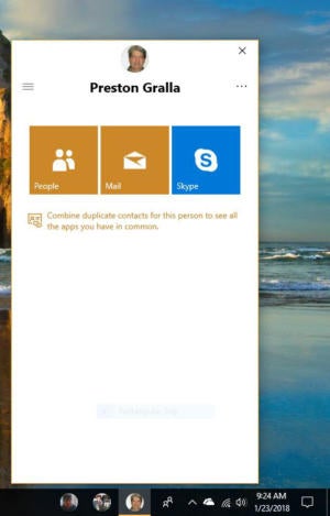 Windows 10 My People