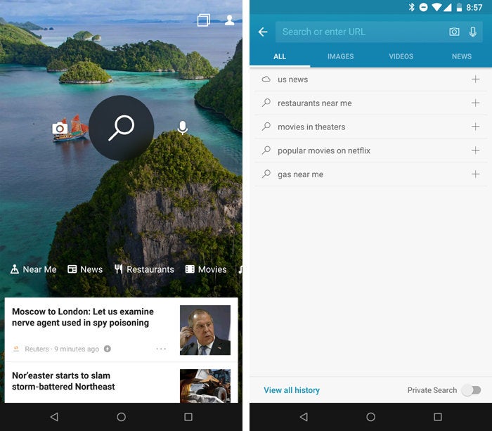 Microsoft Bing Search on Android