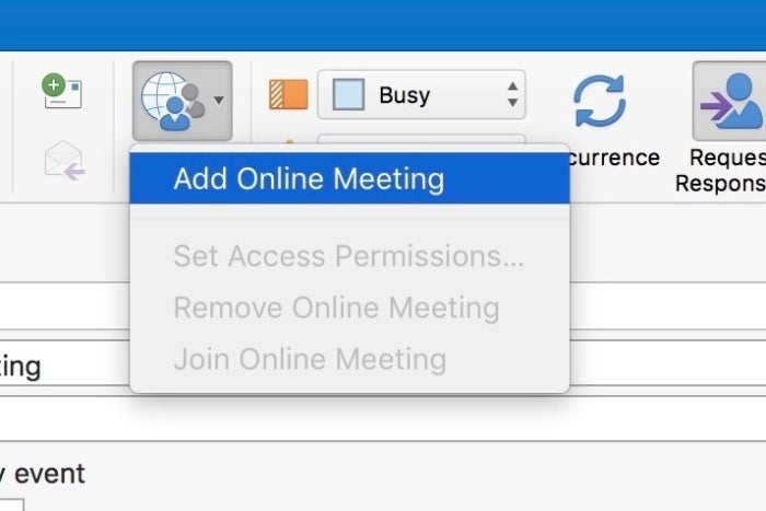 set up skype meeting in outlook web