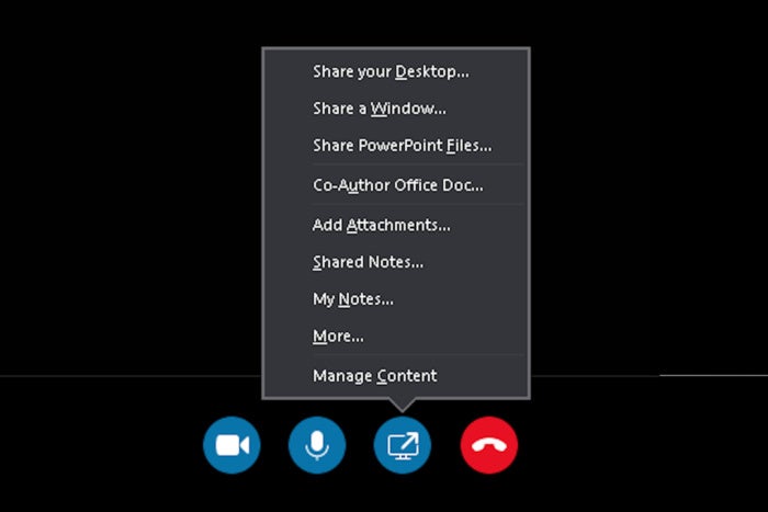 SfB slide 5 powerpoint in skype for business