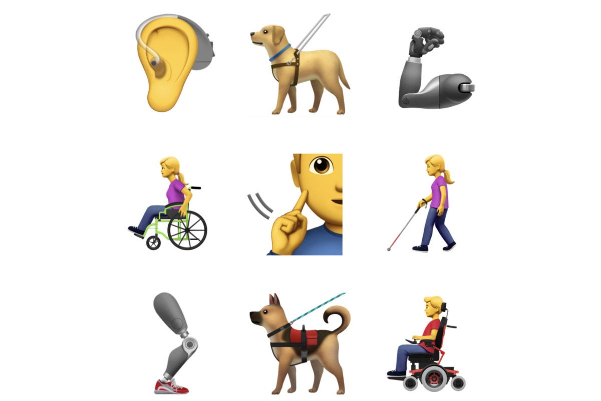 apple emoji disability