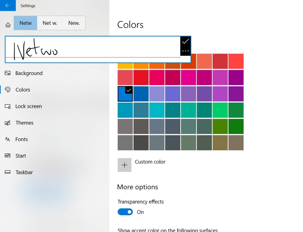 Windows 10 Redstone 4 direct pen input
