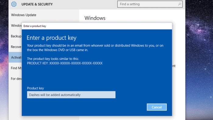 enter product key thumb