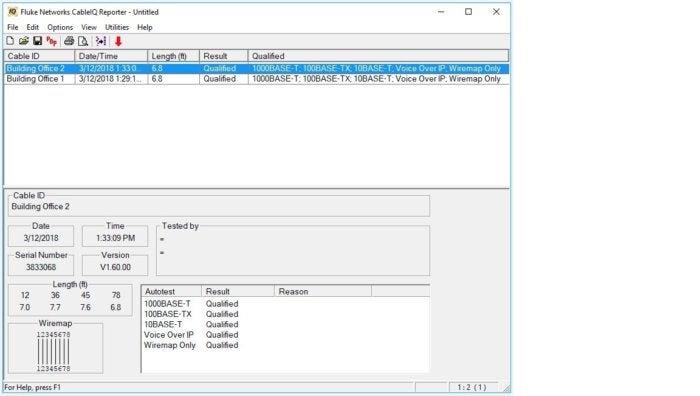 flukenetworks pc software