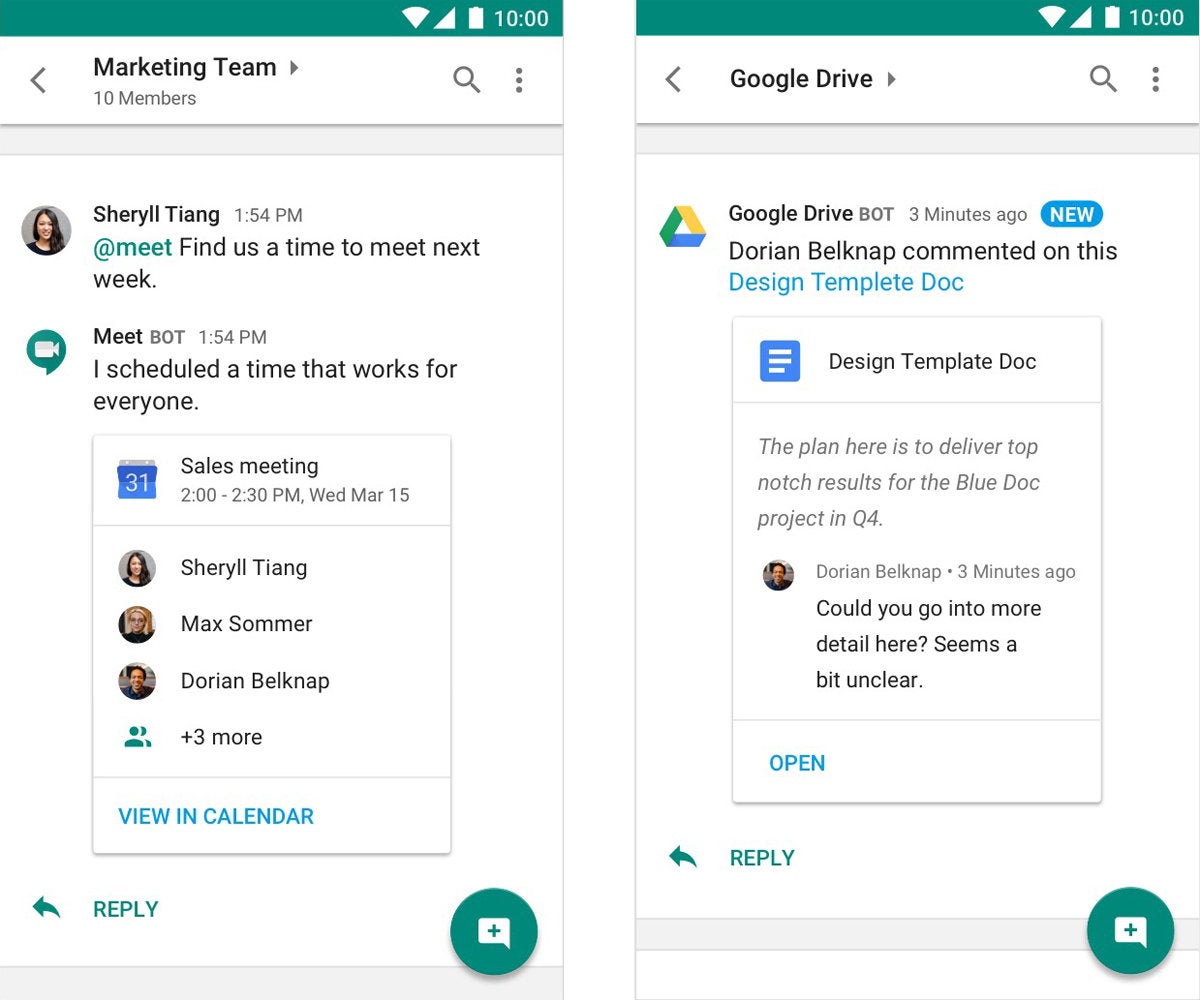 group chat services google hangouts chat