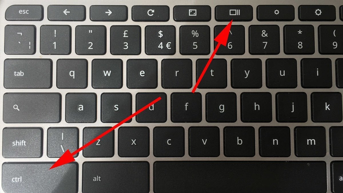 how to take a screenshot on a chromebook keys