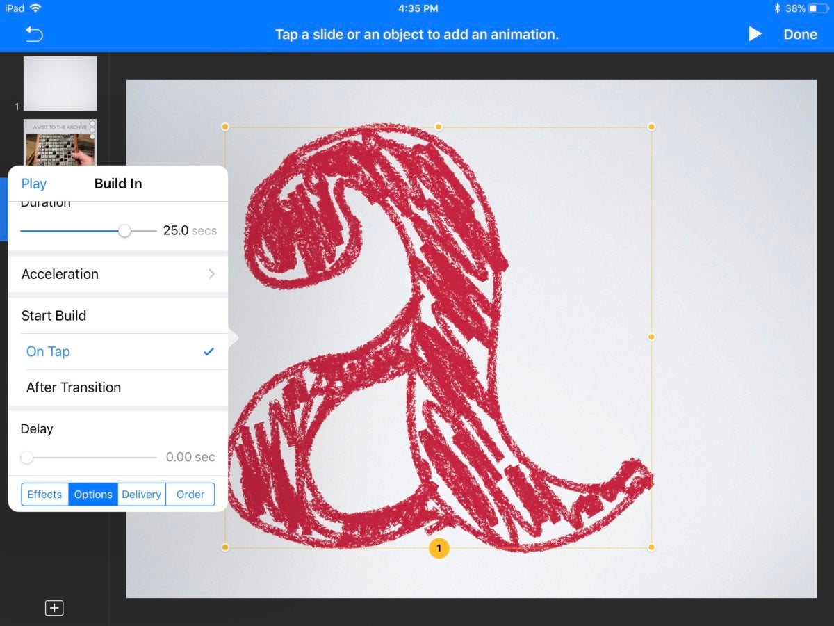 keynote4 ios drawing line build